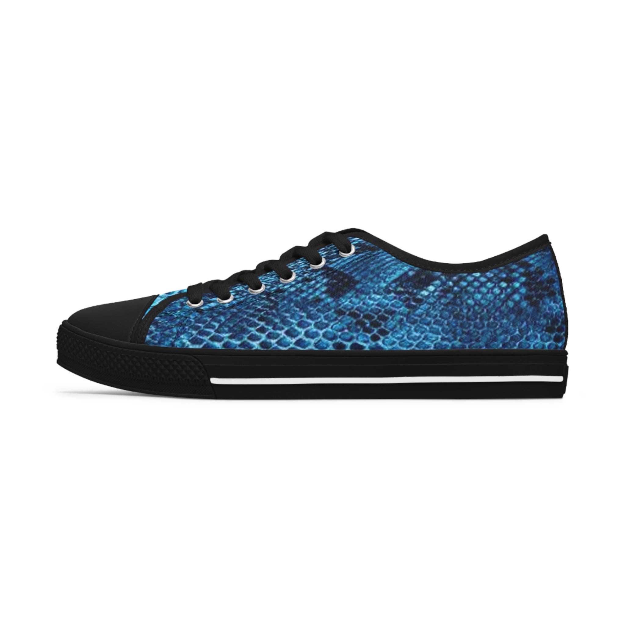 Sneaker Report Snakeskin Shoes Azure Snake Skin Women's Low Top