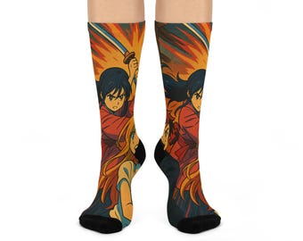 Anime Cosplay Crew Socks: Japanese Animation Fan Apparel