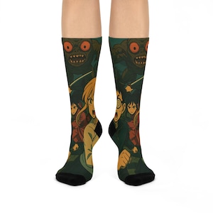 Anime Inspired Socks, Romantic Anime Design, Unique Anime Gift, Cushioned Crew Socks, Fun Anime Accessories, Cozy Anime Merch. SocksNShirts