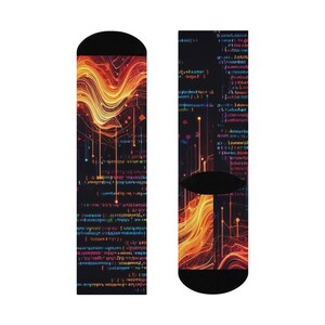 Sokken met Javascript-demping en ronde hals afbeelding 4