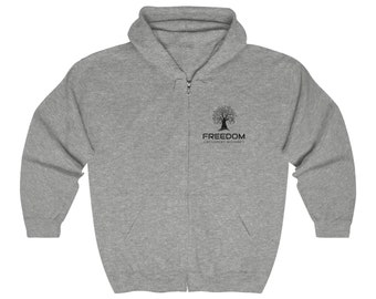Full Zip-Up Hooded Sweatshirt | Unisex | Freedom Crusaders Alliance | Super Soft