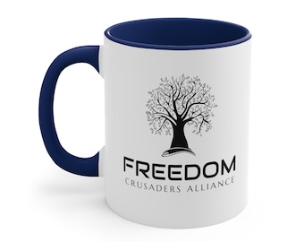 Two-Tone Coffee Mug, 11oz - Freedom Crusaders Alliance