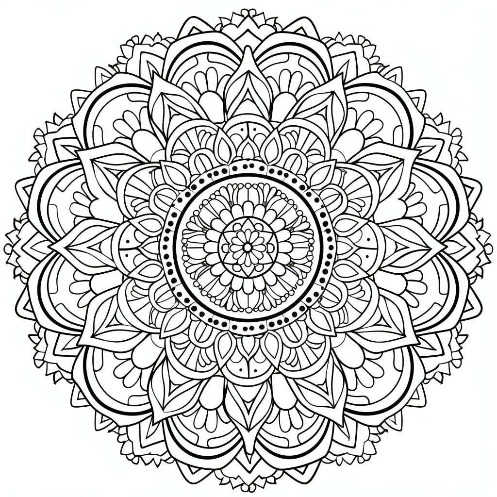 Mandalla Inspired Coloring Patterns Etsy