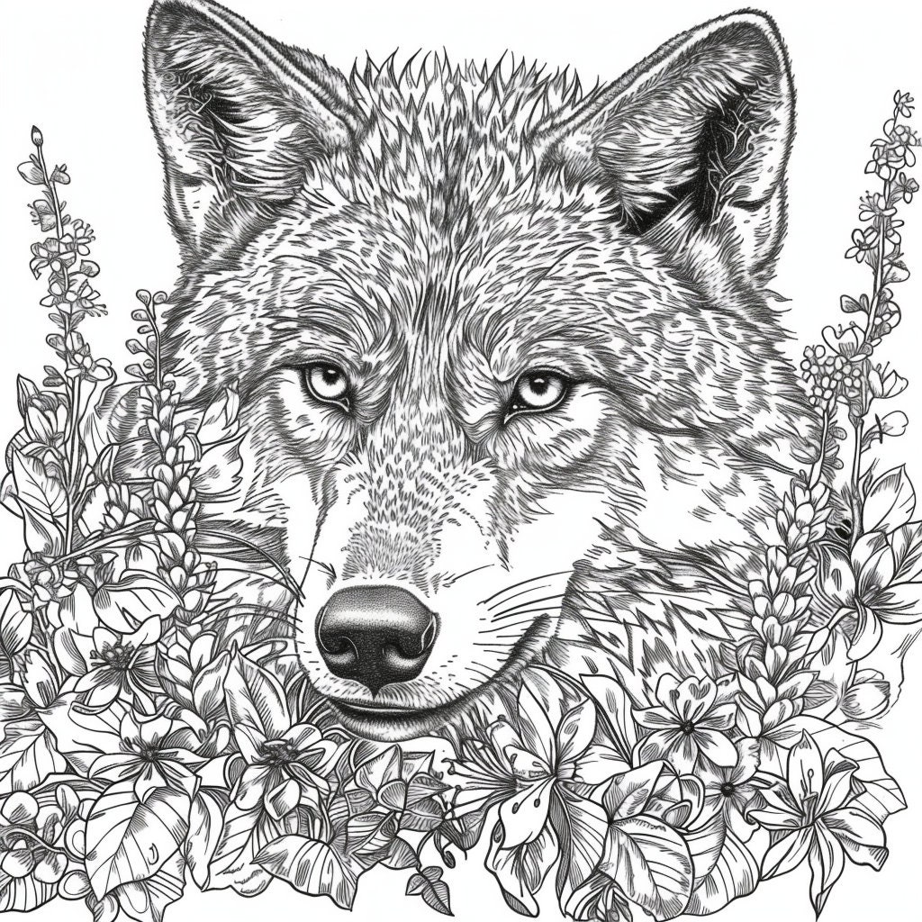 Animal Coloring Pages for Adults - Etsy