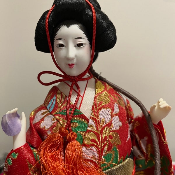 poupée geisha japonaise vintage