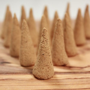 Vibrant Evening, Backflow Incense Cones ~ Handmade Incense Cones | Real Woods and Flowers | No Artificial Fragrances | Made in USA