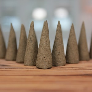 Cleansing Romance, Backflow Incense Cones ~ Handmade Incense Cones | Real Woods and Flowers | No Artificial Fragrances | Made in USA