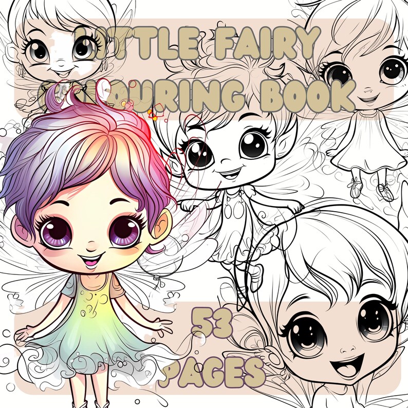 50+ Little Fairies Colouring Book | Colouring Pages | Developing Art ...