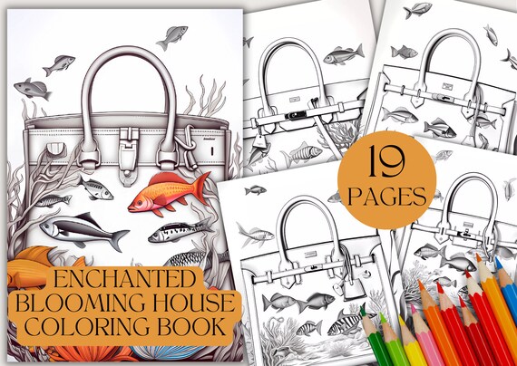 19 Birkin Bag Colouring Book Activity Colouring Book Art for