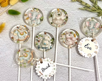 Babyshower lolly's vintage mix handgemaakt hard candy