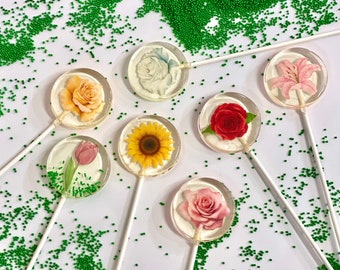 Flower Mix lollies handgemaakt suikervrij hard snoep