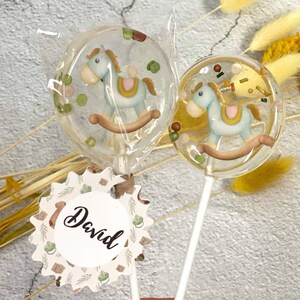 Baby shower lollipops vintage mix handmade hard candy imagem 5