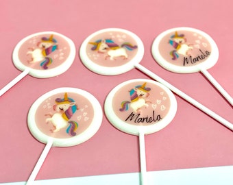 Vintage Einhorn Lollipops handgemachte zuckerfreie Bonbons