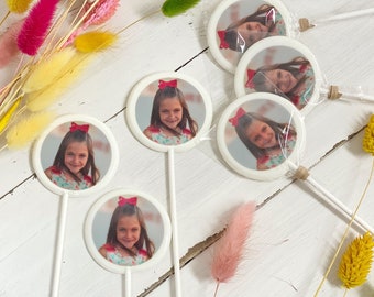 Personalisierte Fotos Lollipops handgemachte Kandis zuckerfrei