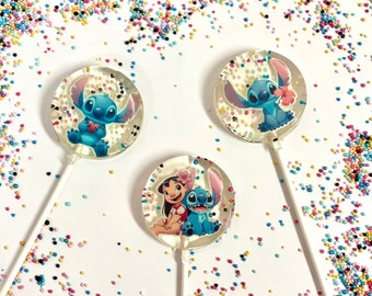 Lilo and Stitch lollipops handmade sugar-free