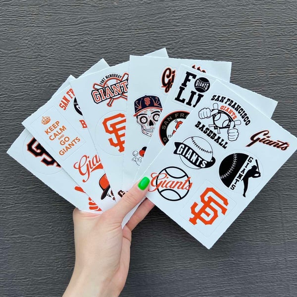 34 Stück San Francisco Giants Sticker Pack