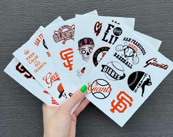 34 pcs San Francisco Giants Sticker Pack