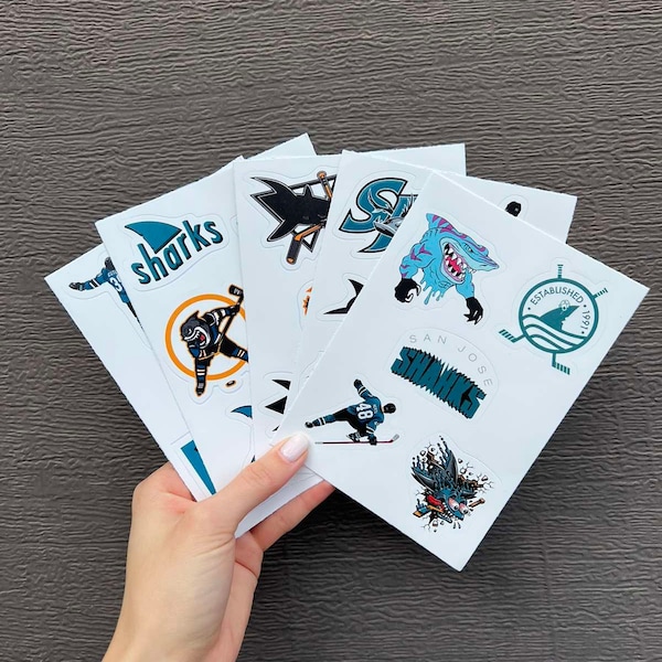 26 pcs San Jose Sharks Sticker Pack