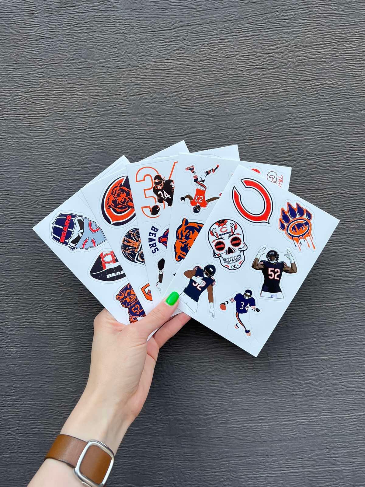 30 Pcs Chicago Bears Sticker Pack - Etsy
