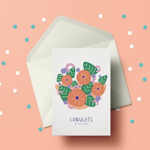 "Abstract Congratulations" Card
