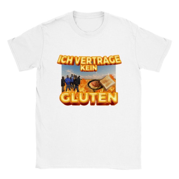 Ich Vertrage Kein Gluten T-Shirt | Lustiges T-Shirt | Geschenkidee | Unisex T-Shirt