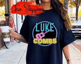 Vintage Country Western Concert Luke Combs Music Tour Merch T Shirt for Party Rodeo Festival Cowboy Cowgirl Nashville American 90s Gift Tee
