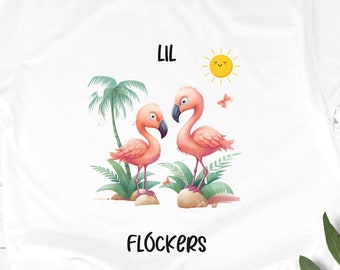 Lil Flockers Kids Shirt, Funny Flamingo Shirt for Kids, Funny Saying Shirt, Flamingo Birthday Shirt, Flamingo Summer, Flamingo Gifts, Unisex