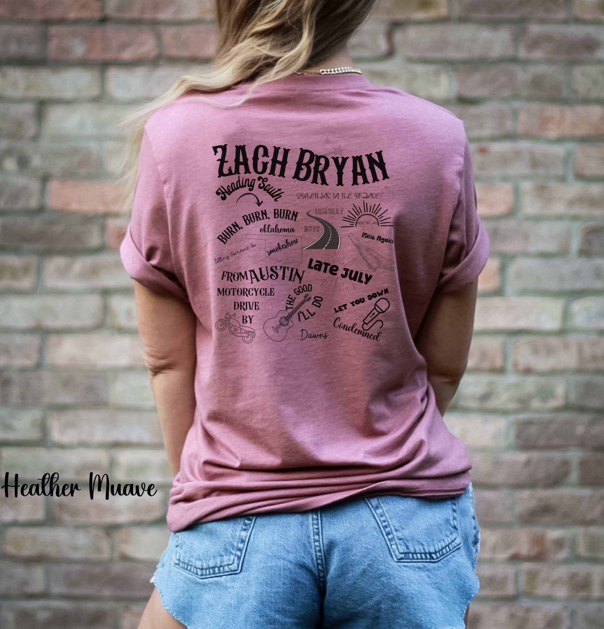 Country Western Concert Zach Bryan Music Tour Merch T Shirt