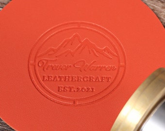Custom Leather Stamp: Personalized Logo Branding Iron, Leather Embossing Tool