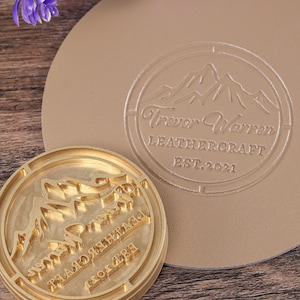 Custom Logo Brand Iron Stamp, Custom Leather Brass Stamp For Leather, Stamp For Wallet, Personalized Belt Stamp, Gift For Leather Craftsman