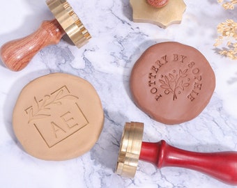 Custom Pottery Makers Stamp: Personalized Polymer Clay Signature, Brithday Gift