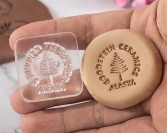 Clay Stamps For Pottery, Custom Pottery Stamp For Clay, Personalized Clay Stamp, Custom Ceramic Stamp, Pottery Tools