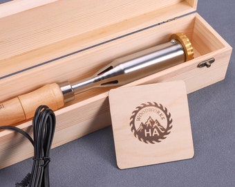 Custom Electric Wood Branding Iron: Woodworking Logo Stamp