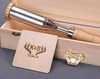 Personalized Wedding Branding Iron: Electric Wood Stamp