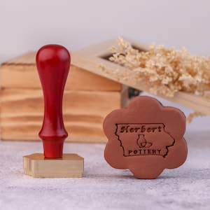 Custom Pottery Stamp for Clay, Clay Embossing Stamp, Mother&#39;s Day Gift for Mom, Custom Ceramic Stamp, Clay Signature Stamp, Pottery Tools