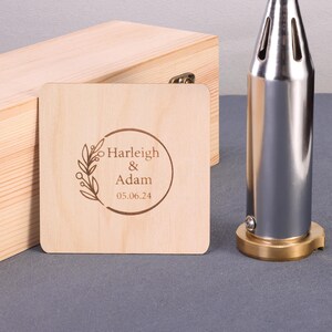 Wedding Branding Iron with Date & Initials: Rustic Electric Brand