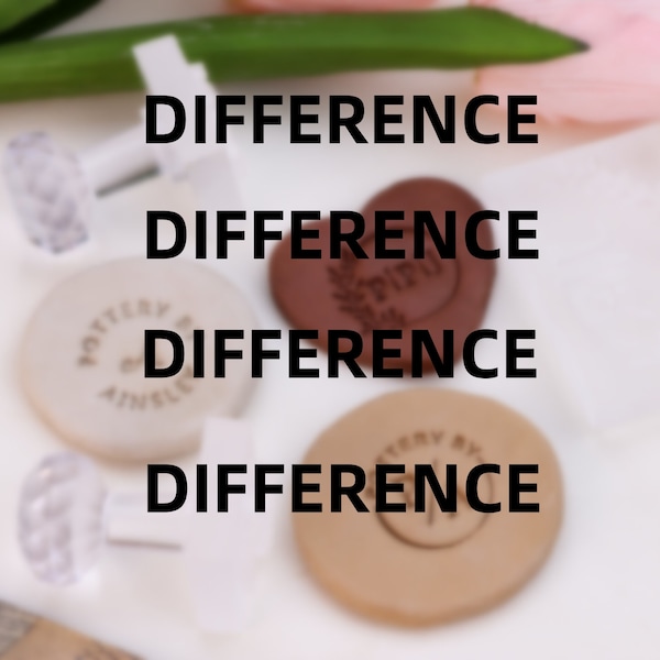 The Difference Price link for Soap Stamp, Clay Stamp, Brass Stamp