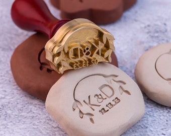 Custom Pottery Stamp, Personalized Signature Brass Stamp for Pottery, Initial Ceramic Stamp, Custom Clay Stamp, Gift for Pottery Makers