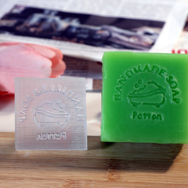 Custom Handmade Soap Stamp, Soap Stamp Custom, Acrylic Soap Stamp Mold, Handmade Soap Supplies, Soap Stamping Logo