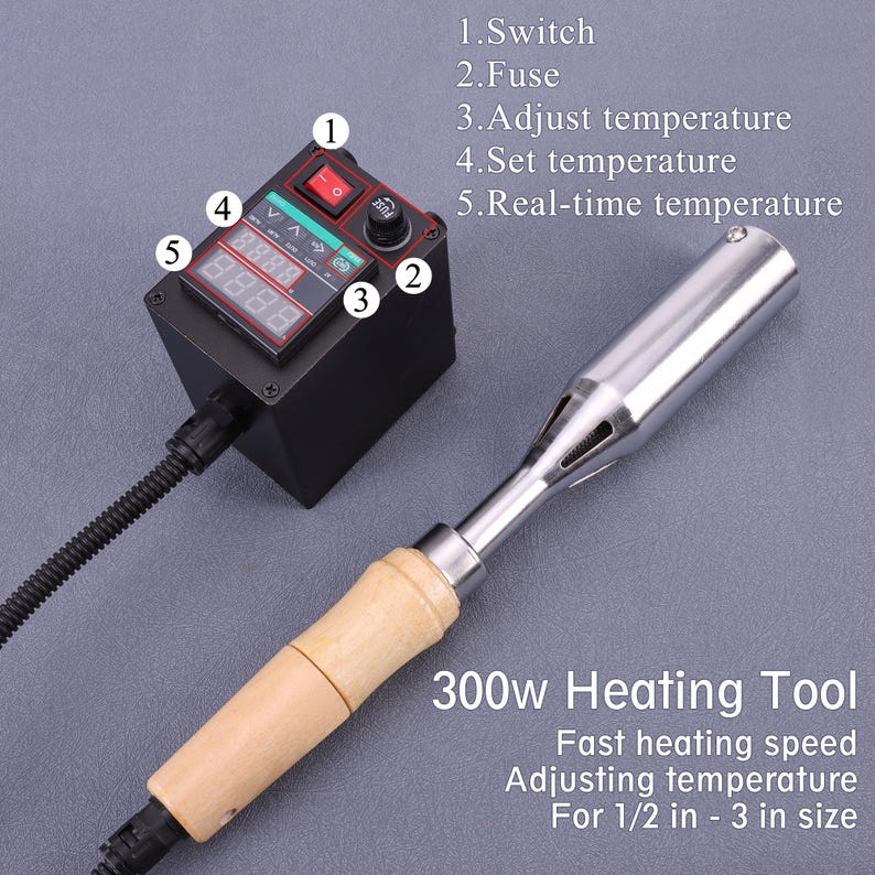 Heating Button Box Custom Wood Branding Iron, Electric Heated Stamp, Wedding Gift - Etsy