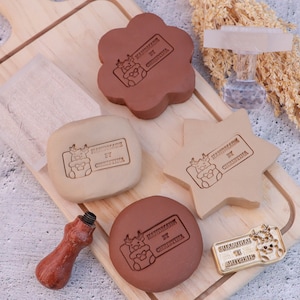 Sello de cerámica personalizado para regalo del Día de la Madre, herramientas de cerámica, sello de arcilla de latón personalizado, sello de cerámica personalizado, sellos de arcilla con letras personalizados