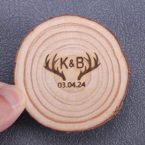 Antler Design Branding Iron: Rustic Wedding Wood Brand