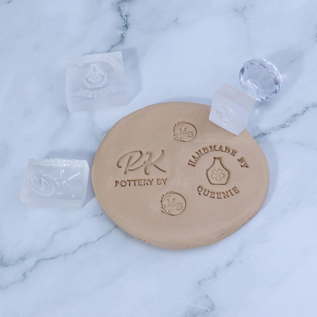 Custom Cookie Stamps, Personalized Signature Stamp for Pottery, Custom