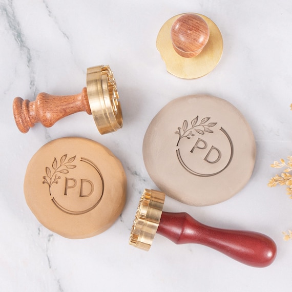 Personalized Pottery Stamp: Custom Brass Clay Signature Stamp, Gift For Potter Artist, Ceramic Tool