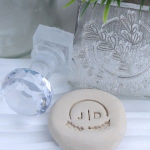 Gifts for Pottery Makers, Custom Pottery Stamp, Acrylic Stamp for Soap, Polymer Clay Stamps, Soap Stamp, Gifts for Soapmakers