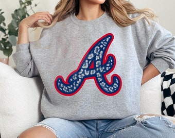 Animal Print Braves Feminine Graphic tee, Atlanta Braves Tee, Atlanta Braves, Braves Baseball Georgia, Atlanta Braves Shirt or Sweatshirt