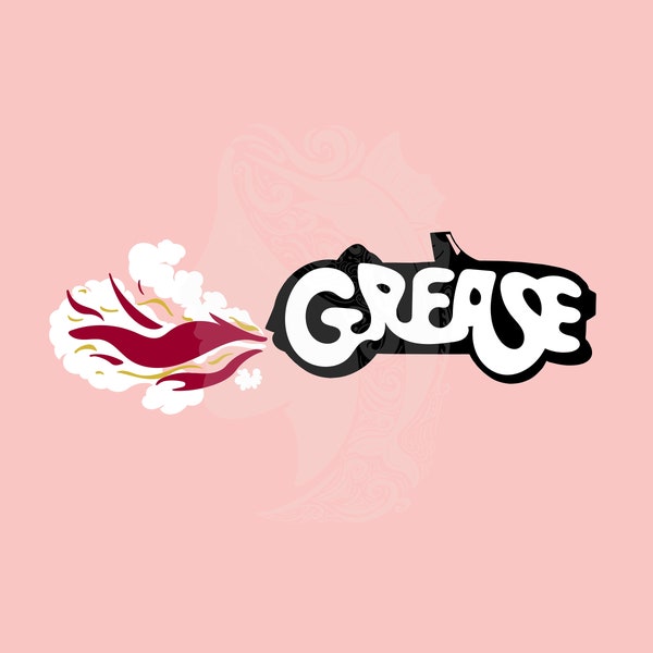 Rise of the Pink Ladies Title SVG, Grease is The Word, Girl Gang Think Pink Season 1 Finale, 1950’s SVG,  Cricut Cut File, Digital Download