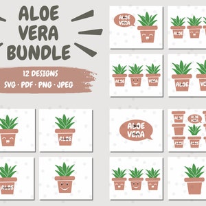 ALOE you VERA much SVG, Plant Pal Svg, Earth Day Svg, Aloe Beautiful Stationary, Cricut Cut File, Printable Poster, Instant Digital Download