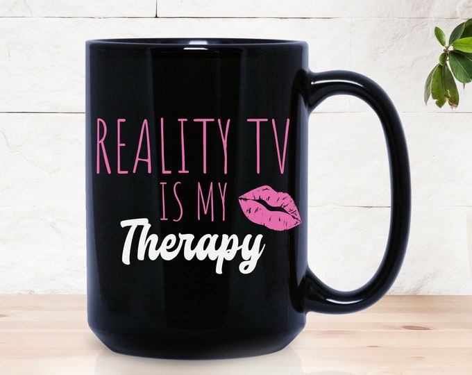 Mug télé réalité, téléréalité, Mug télé, télé-réalité, tricheurs, émission de télé réalité, cadeau pour amateur de télé, cadeaux télé réalité, Mug tv drôle, tasses TV