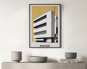 Bauhaus Style Inspired Digital Poster Download - Minimalist Wall Art - Etsy